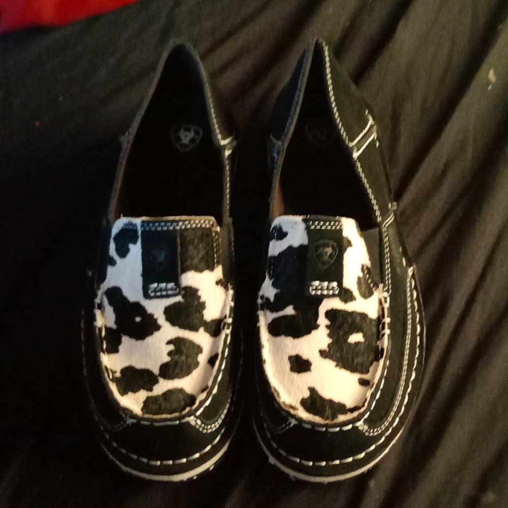 Cow hide Ariat shoes